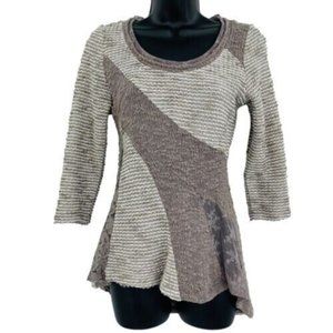 Anthropologie Angel of the North sweater Lace knit fit and flare size XS